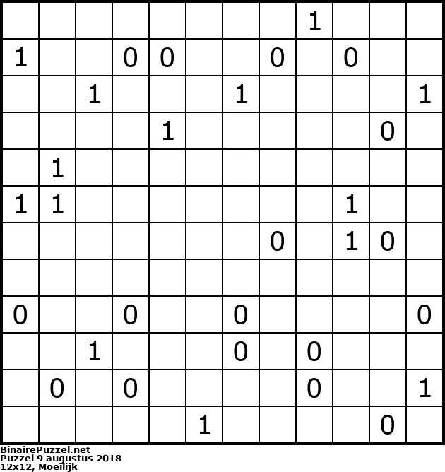 Binaire Puzzel