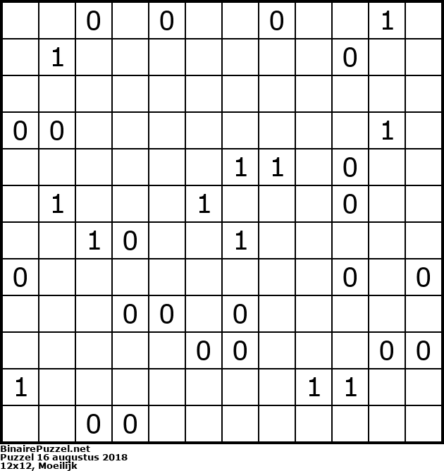 Binaire Puzzel
