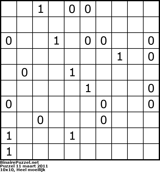 Binaire Puzzel