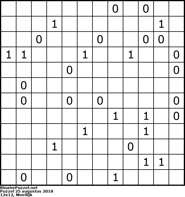 Binaire Puzzel