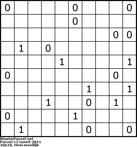 Binaire Puzzel