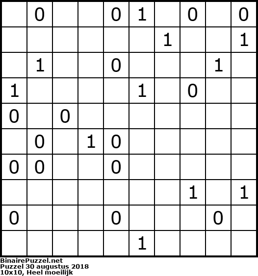 Binaire Puzzel