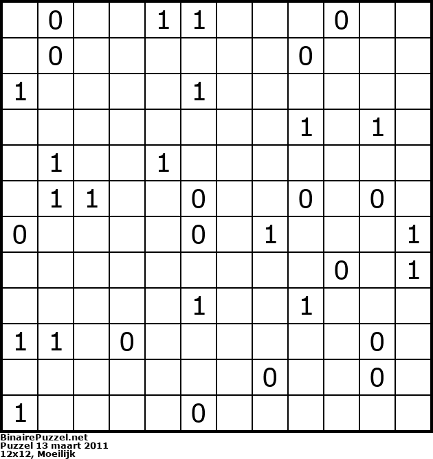 Binaire Puzzel