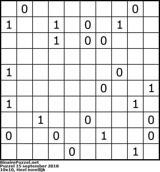 Binaire Puzzel