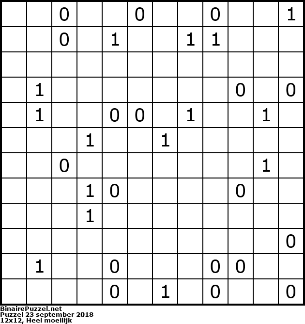 Binaire Puzzel