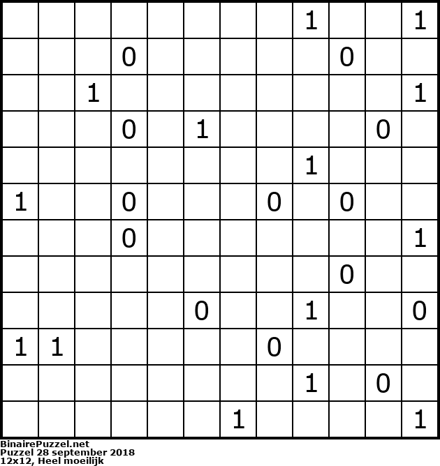 Binaire Puzzel