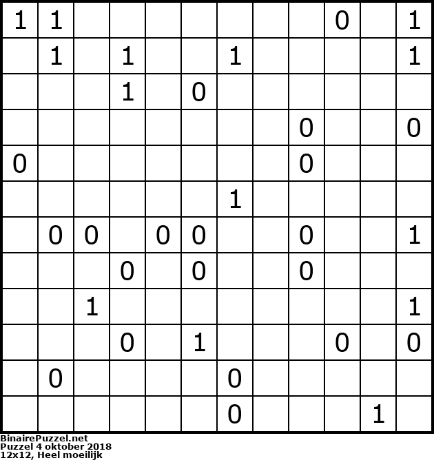 Binaire Puzzel