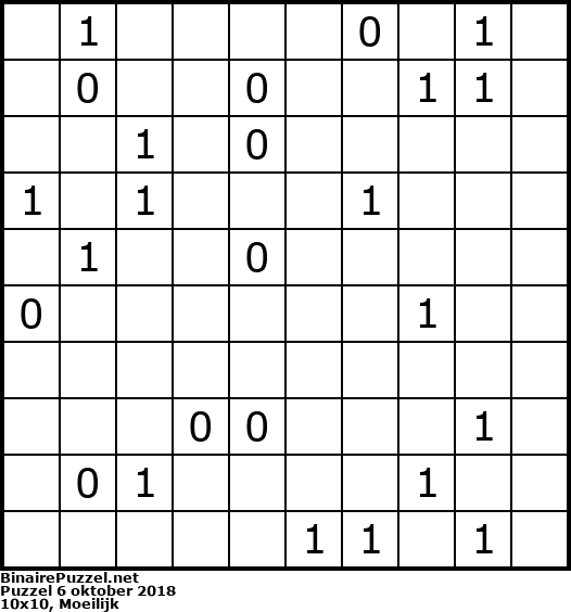 Binaire Puzzel