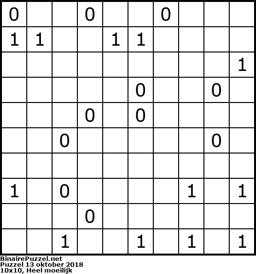 Binaire Puzzel