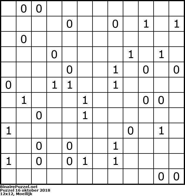 Binaire Puzzel