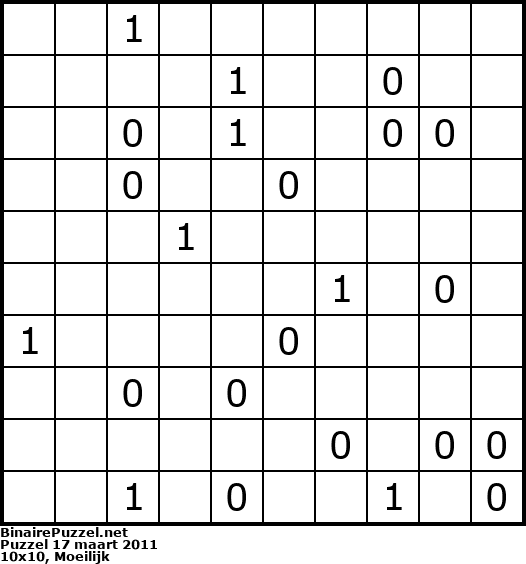 Binaire Puzzel