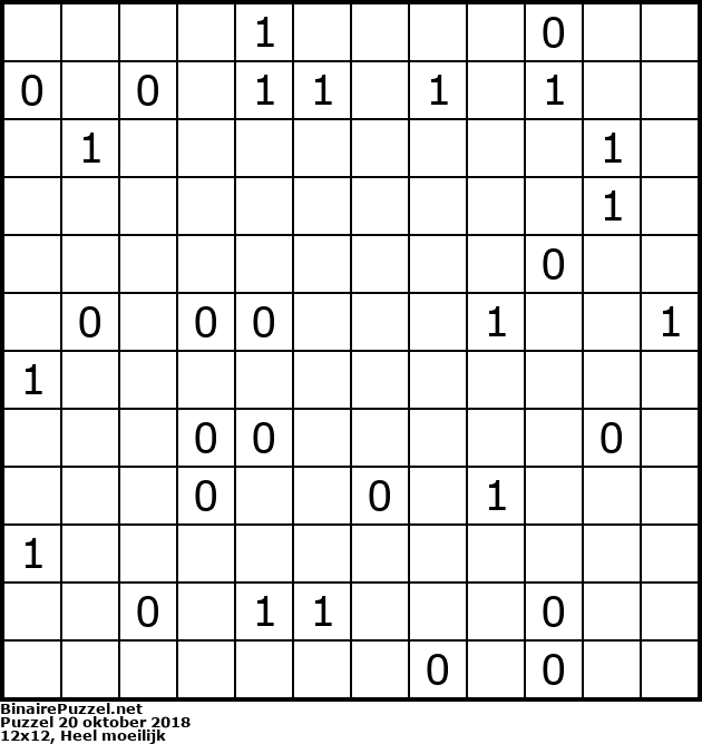 Binaire Puzzel