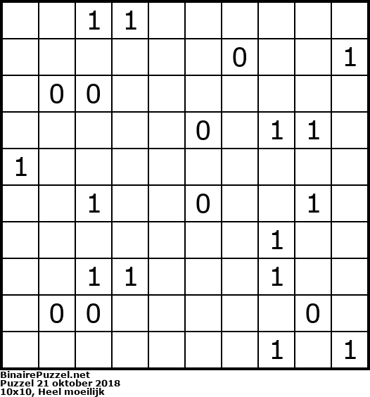 Binaire Puzzel