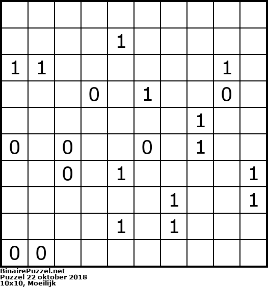 Binaire Puzzel
