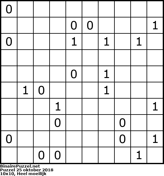 Binaire Puzzel
