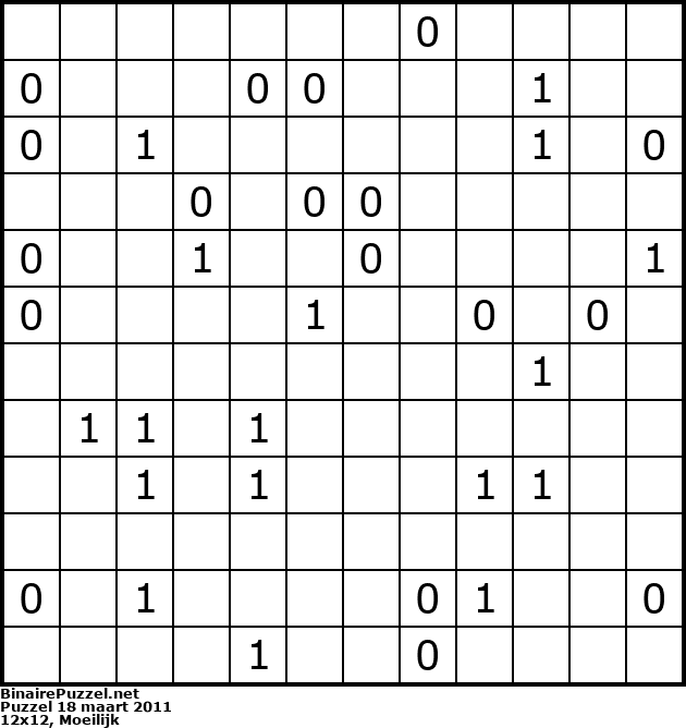 Binaire Puzzel