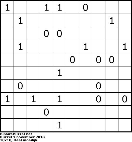 Binaire Puzzel