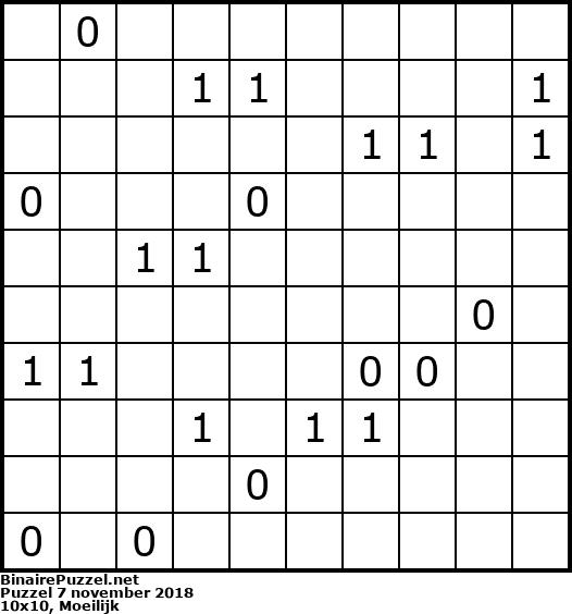 Binaire Puzzel