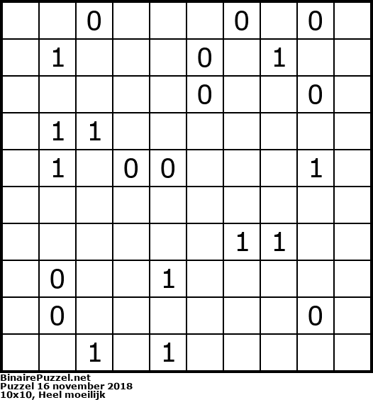 Binaire Puzzel