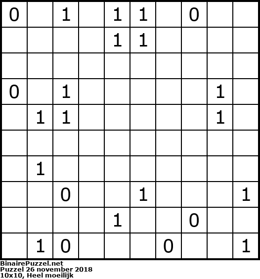 Binaire Puzzel