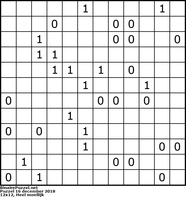 Binaire Puzzel