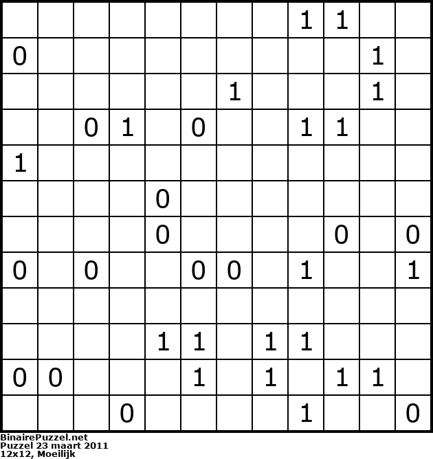 Binaire Puzzel