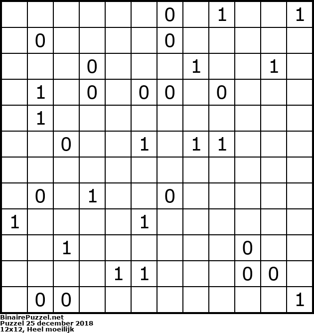 Binaire Puzzel