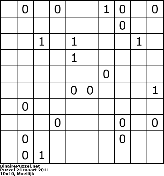 Binaire Puzzel
