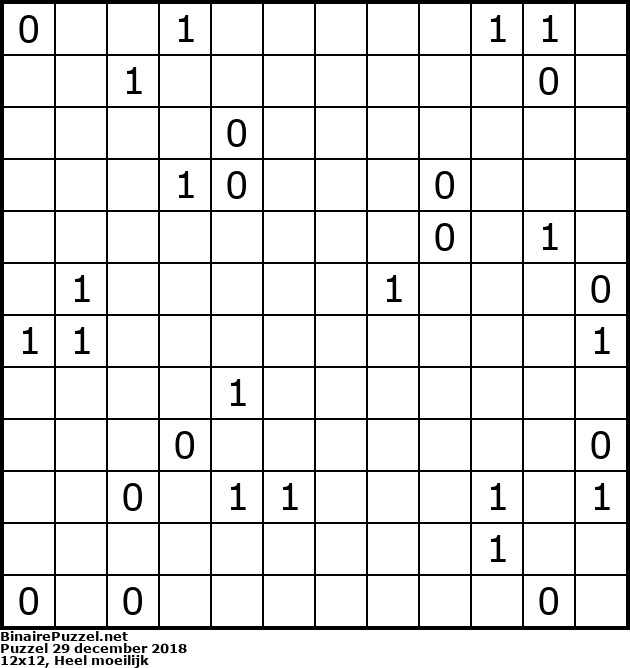 Binaire Puzzel
