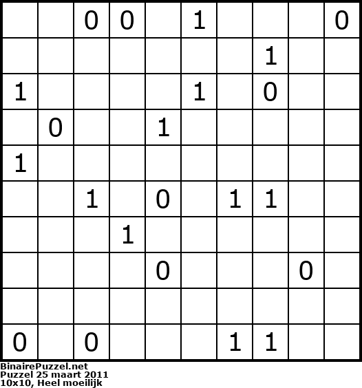 Binaire Puzzel