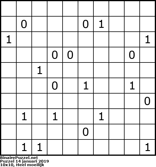 Binaire Puzzel