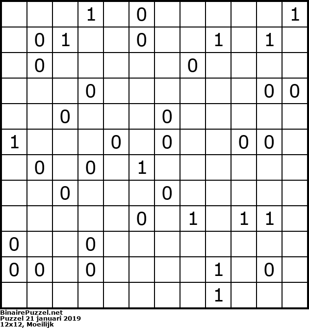 Binaire Puzzel