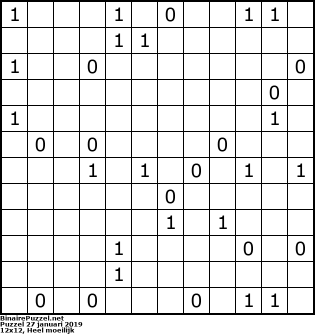 Binaire Puzzel