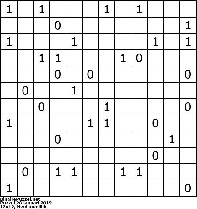 Binaire Puzzel