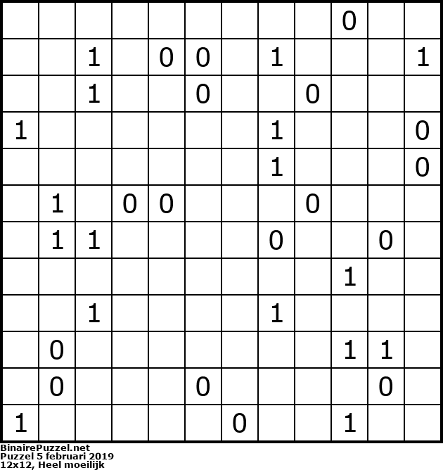 Binaire Puzzel