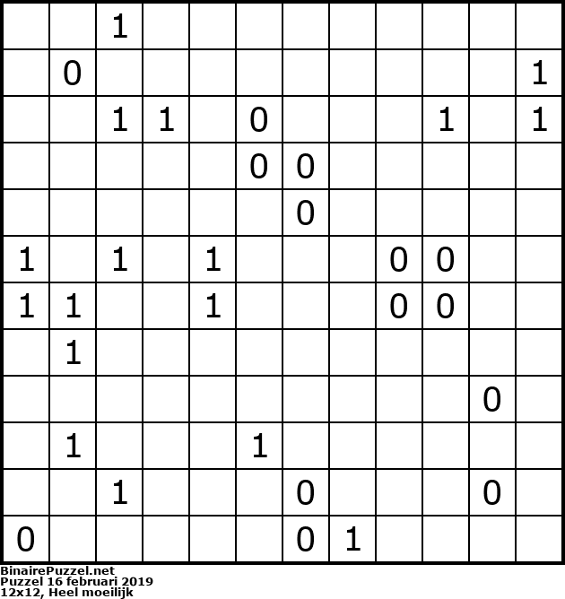 Binaire Puzzel