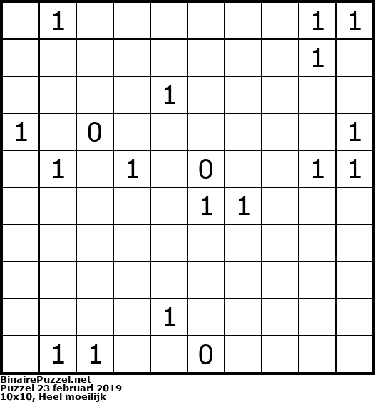 Binaire Puzzel