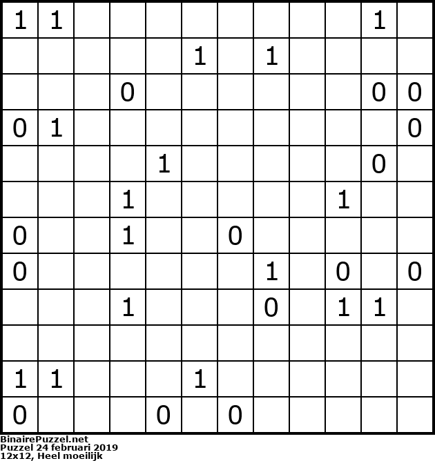Binaire Puzzel