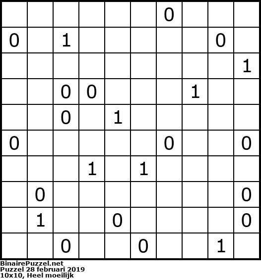 Binaire Puzzel