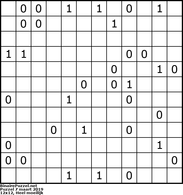 Binaire Puzzel
