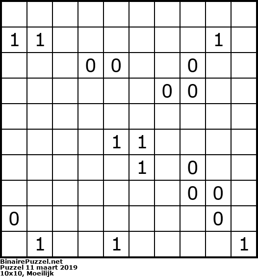 Binaire Puzzel