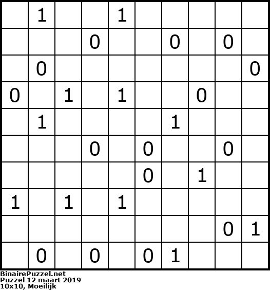 Binaire Puzzel
