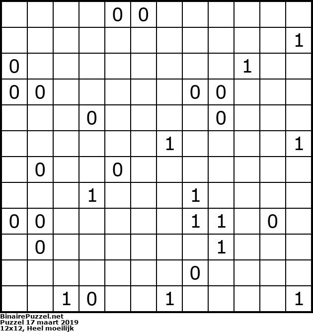 Binaire Puzzel