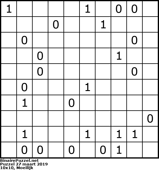 Binaire Puzzel