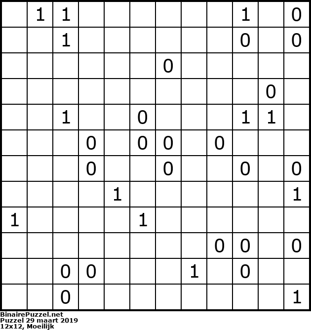 Binaire Puzzel