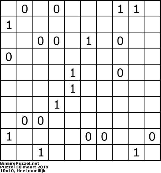 Binaire Puzzel