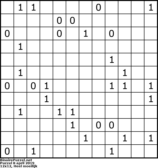 Binaire Puzzel