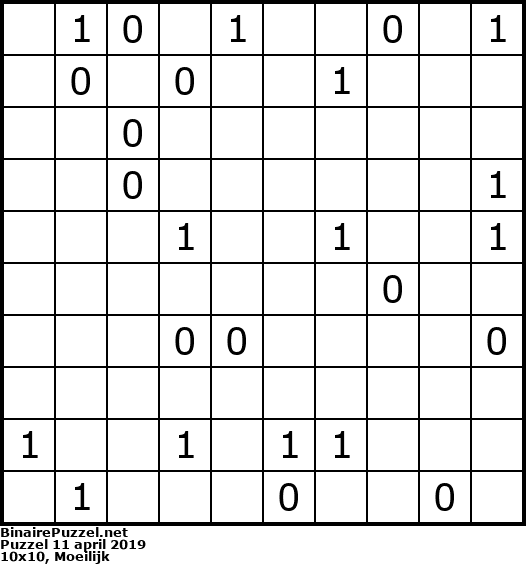 Binaire Puzzel