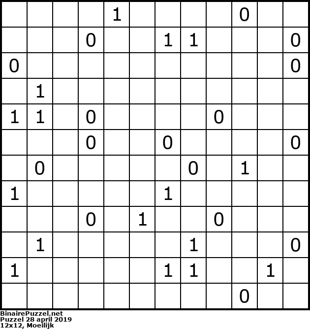 Binaire Puzzel