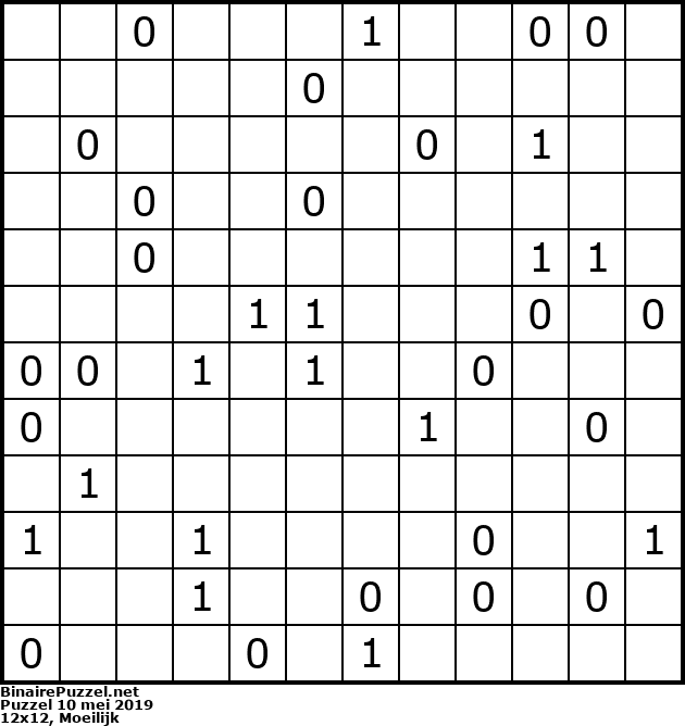 Binaire Puzzel